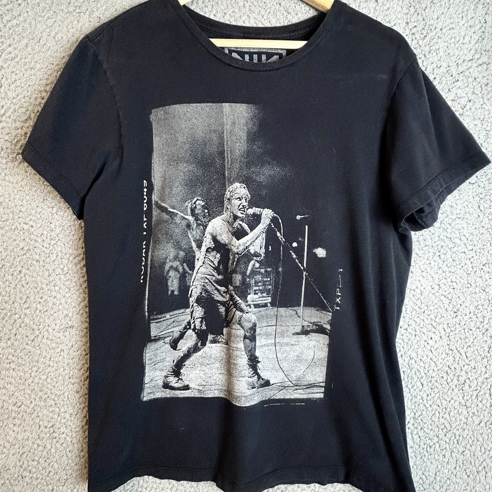 Vintage Nine Inch Nails Self Destruct NiN T Shirt Trent Reznor Graphic Size L